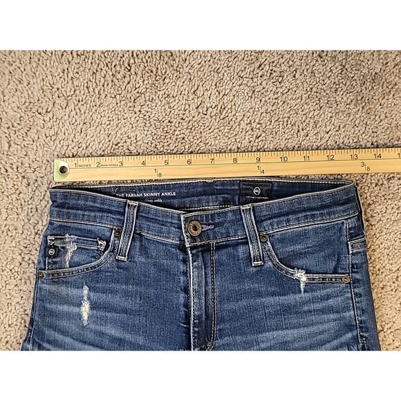 AG Adriano Goldschmied Farrah High Rise Skinny Ankle Jeans – 25R – Distressed - Picture 4 of 8